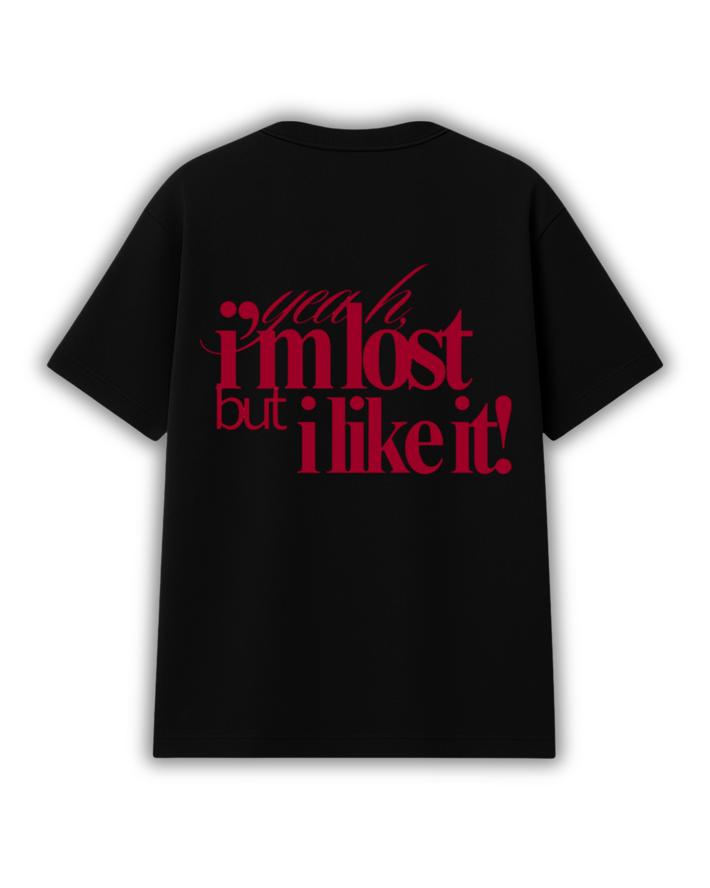 Lost Vibes – Black Oversized T-Shirt