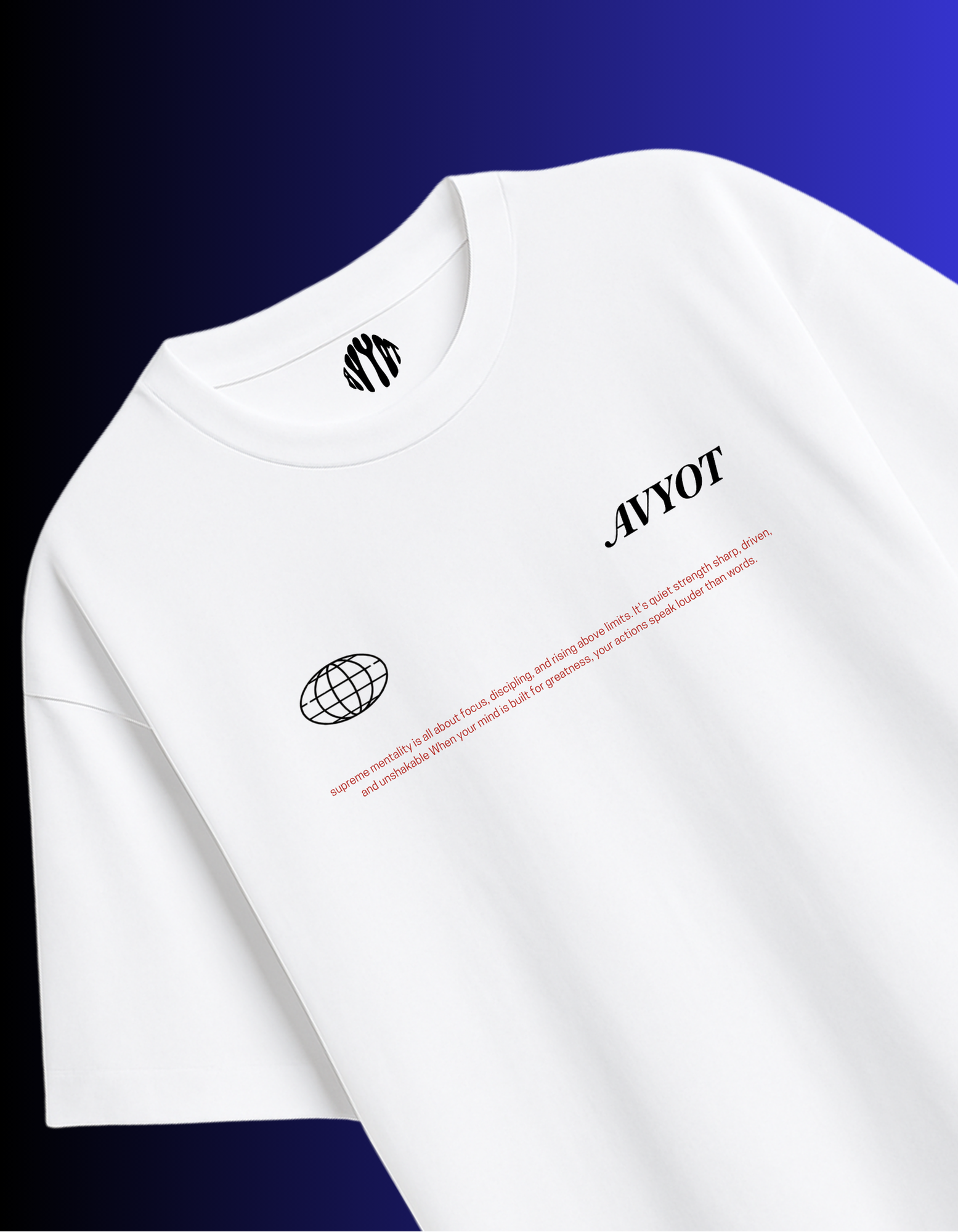 WHITE SUPREME MENTALITY T-SHIRT