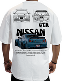 "Nissan GT-R R34 Skyline" Oversized T-shirt