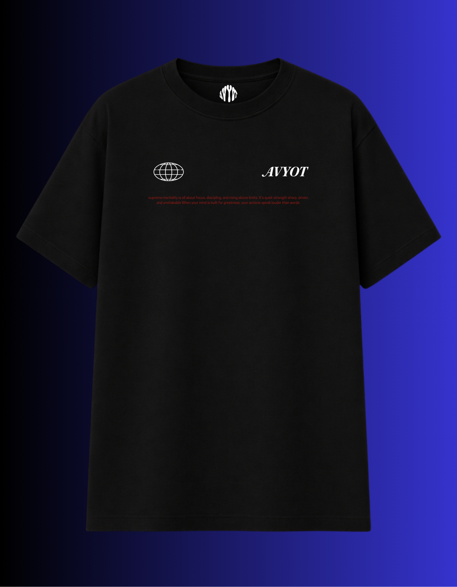 BLACK SUPREME MENTALITY T-SHIRT