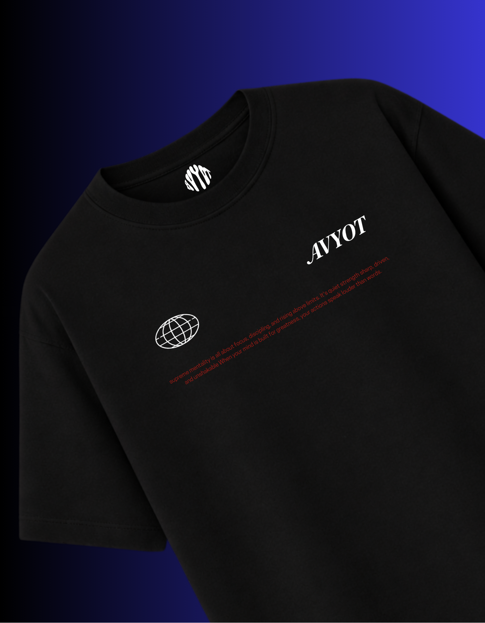 BLACK SUPREME MENTALITY T-SHIRT