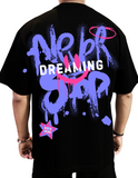 Back Printed Dreaming Oversized Tshirt