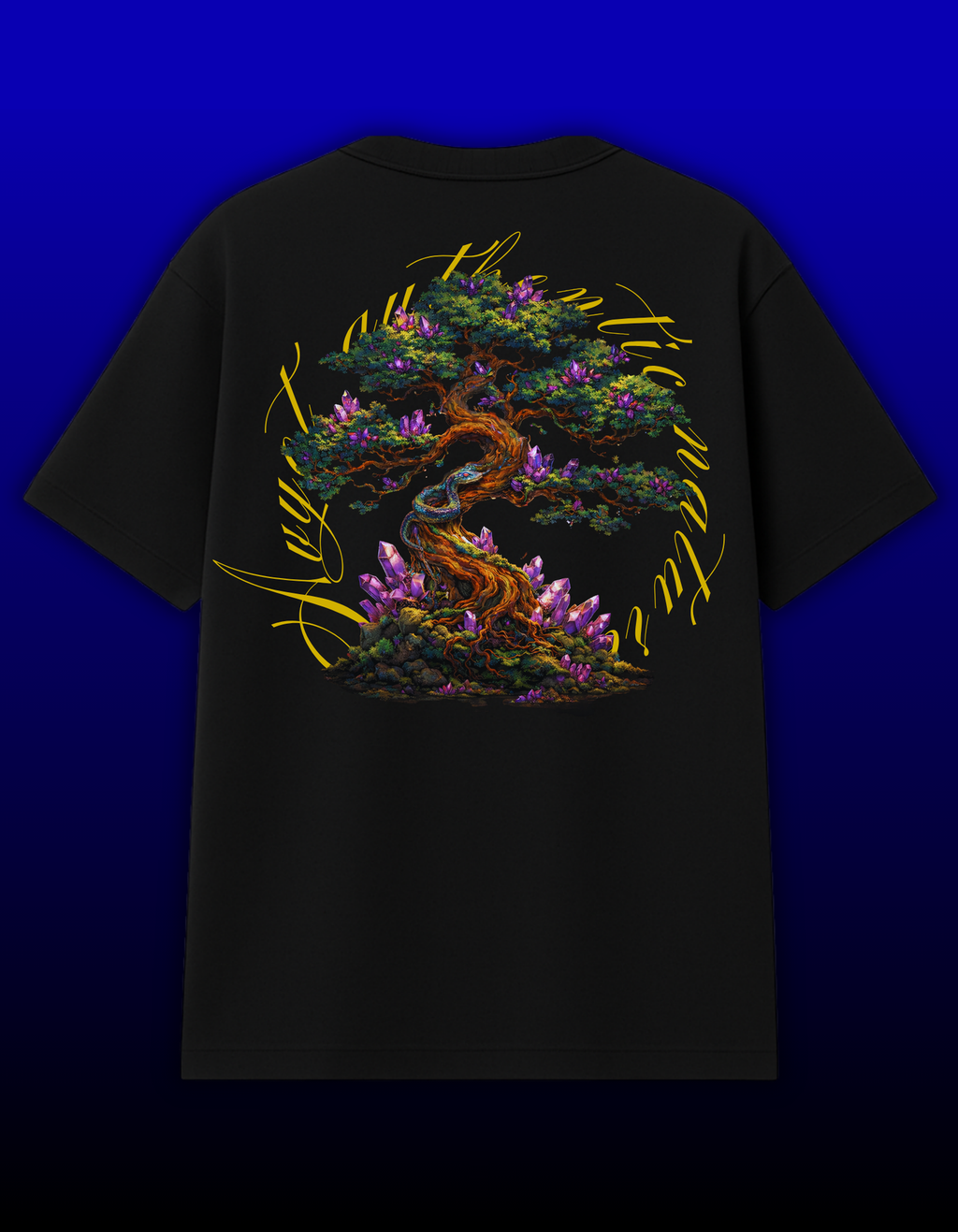 BLACK AUTHENTIC NATURE T-SHIRT