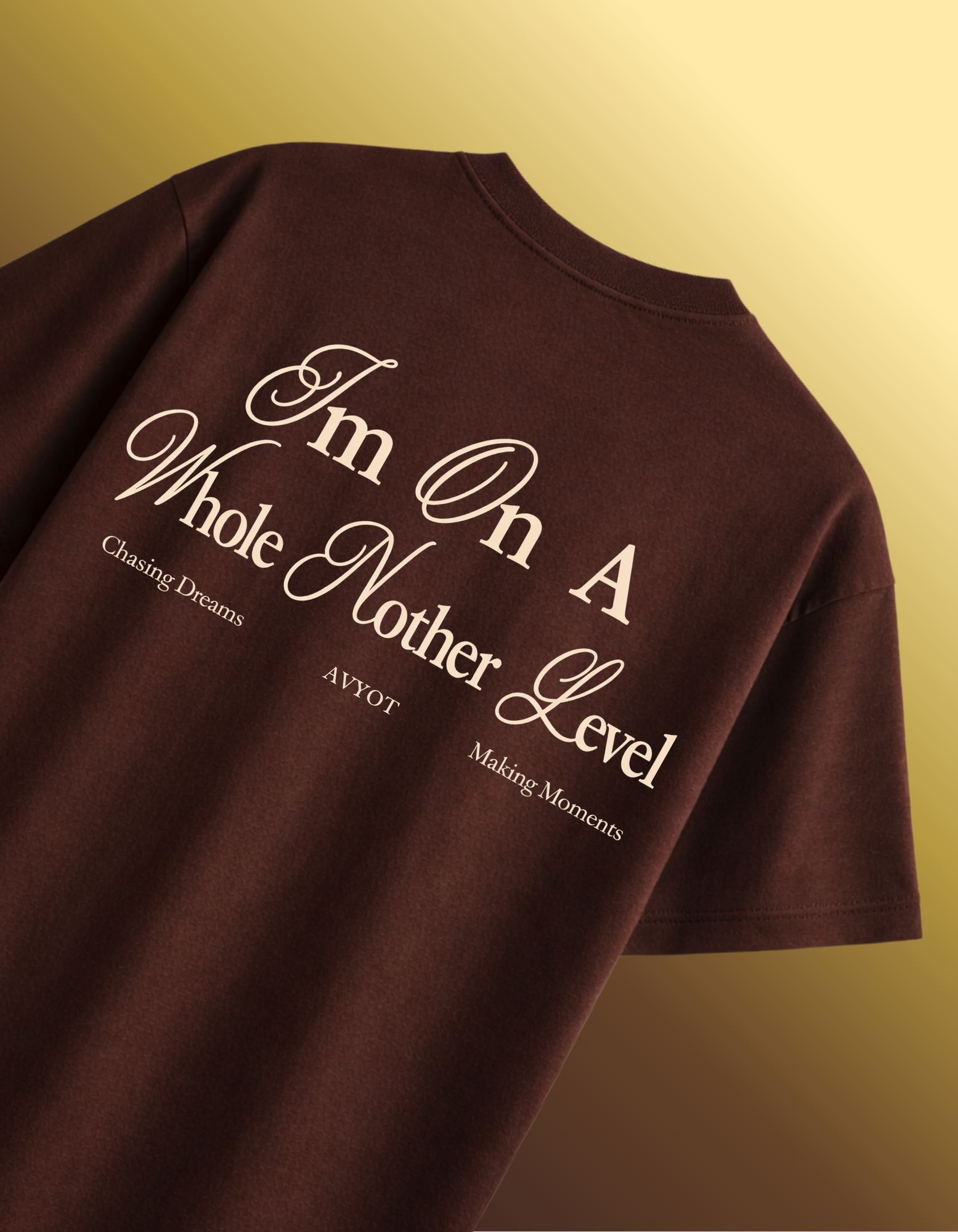 BROWN WHOLE ANOTHER LEVEL T-SHIRT