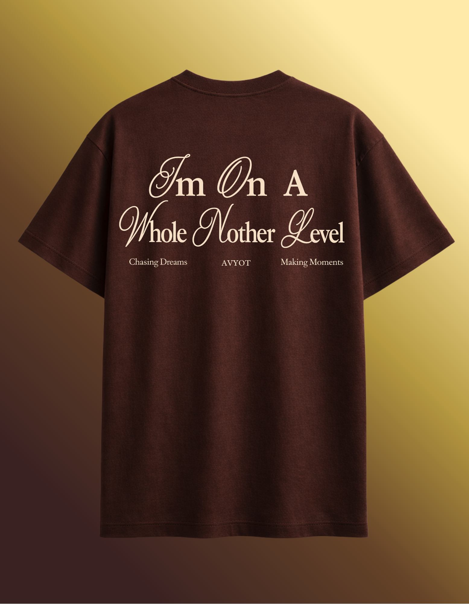 BROWN WHOLE ANOTHER LEVEL T-SHIRT
