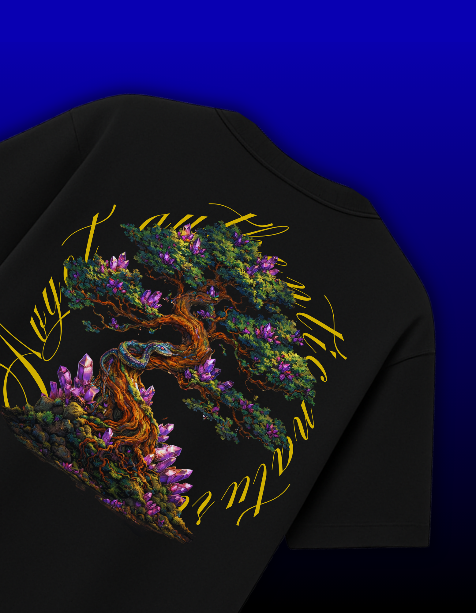 BLACK AUTHENTIC NATURE T-SHIRT