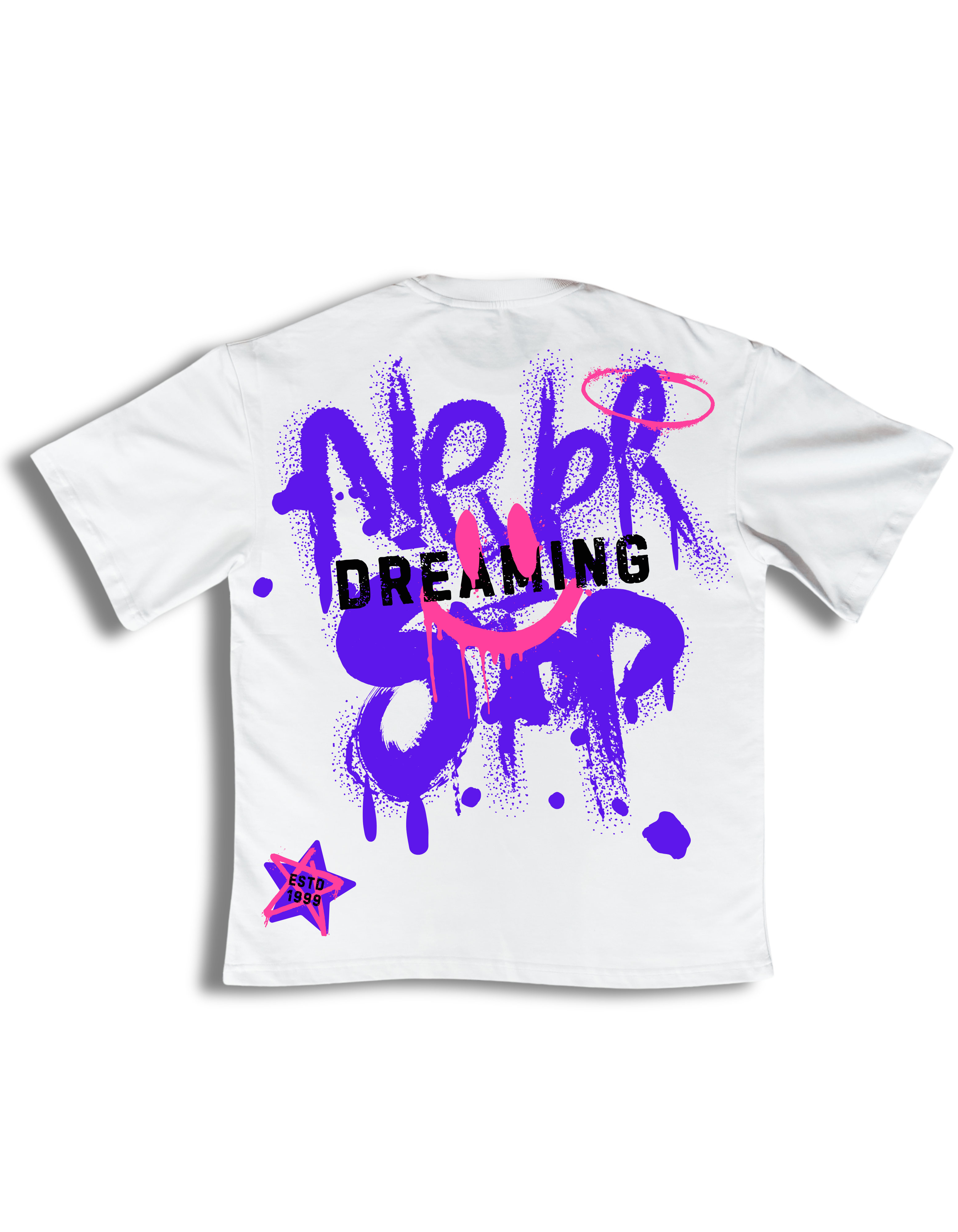 Back Printed Dreaming Oversized Tshirt