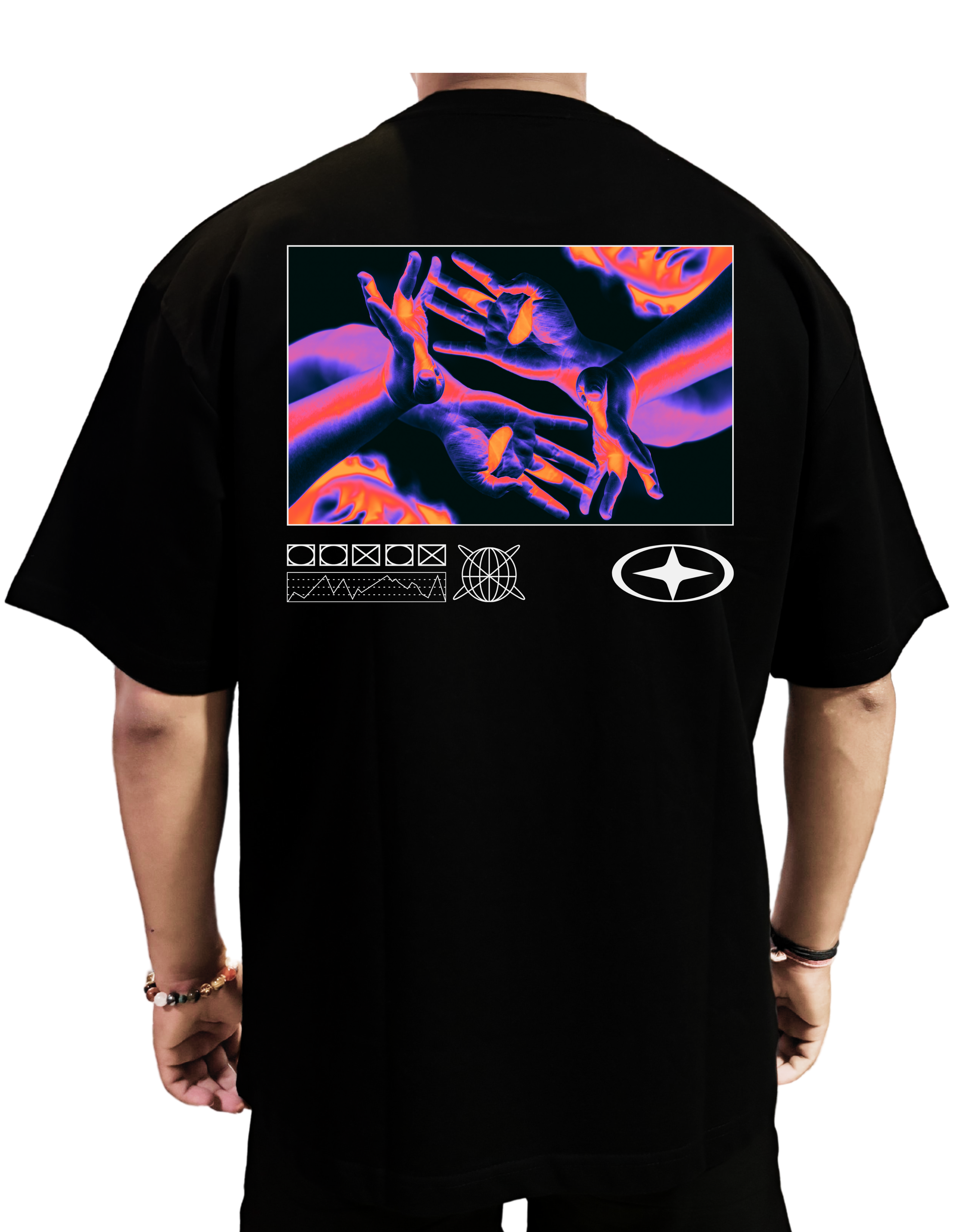 "Dynamic Heatwave" Oversized T-Shirt