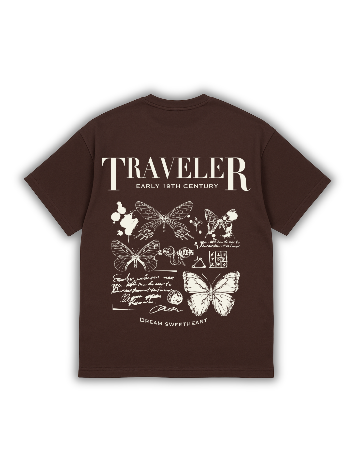 Traveler – Vintage Brown Oversized T-Shirt
