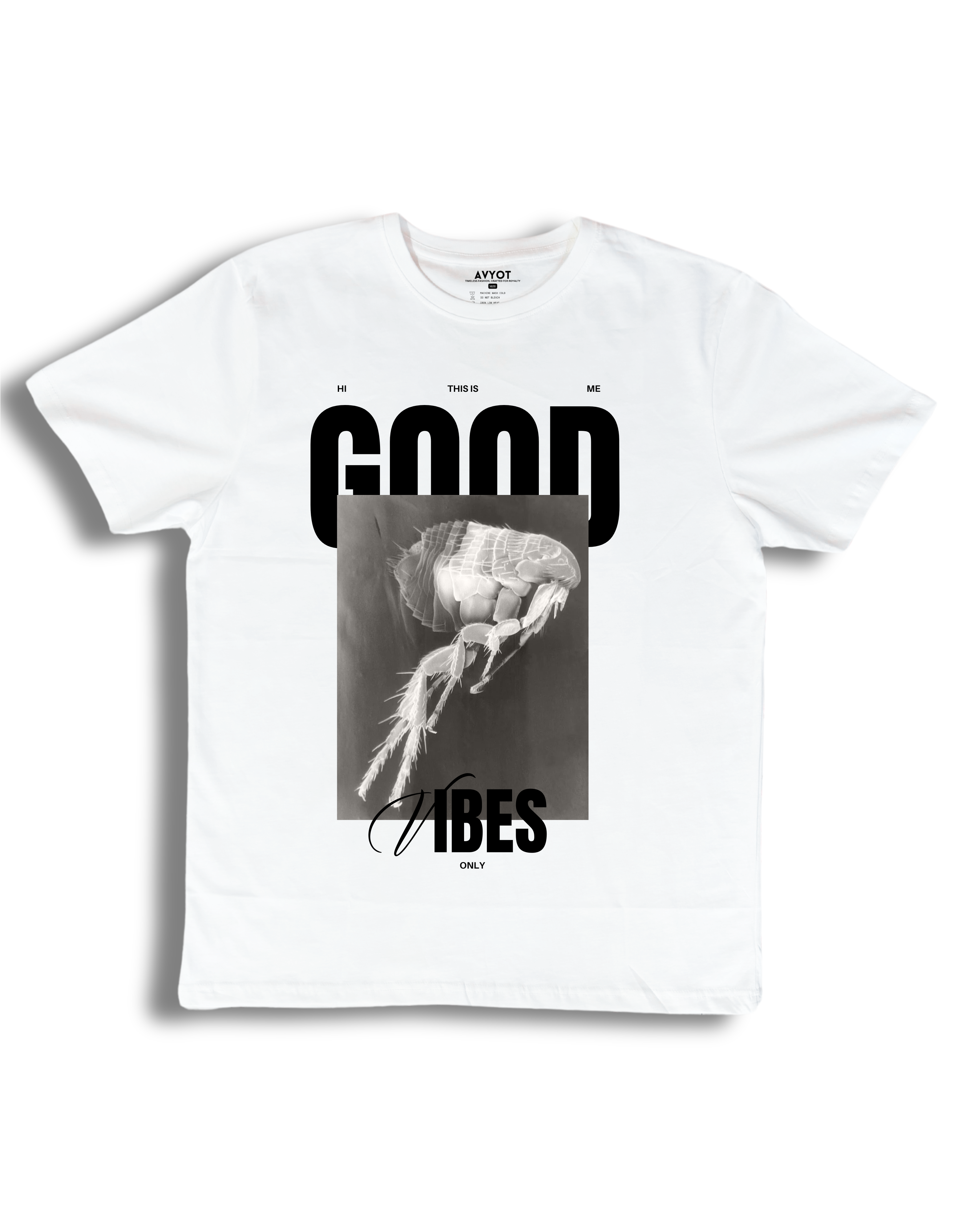 Printed Good Vibe Round Neck T-shirt