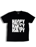 Printed Happy Hand Round Neck T-shirt