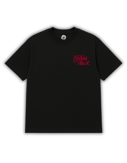 Lost Vibes – Black Oversized T-Shirt