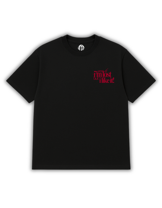 Lost Vibes – Black Oversized T-Shirt