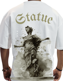 Back Printed Statue Oversized T-shirt