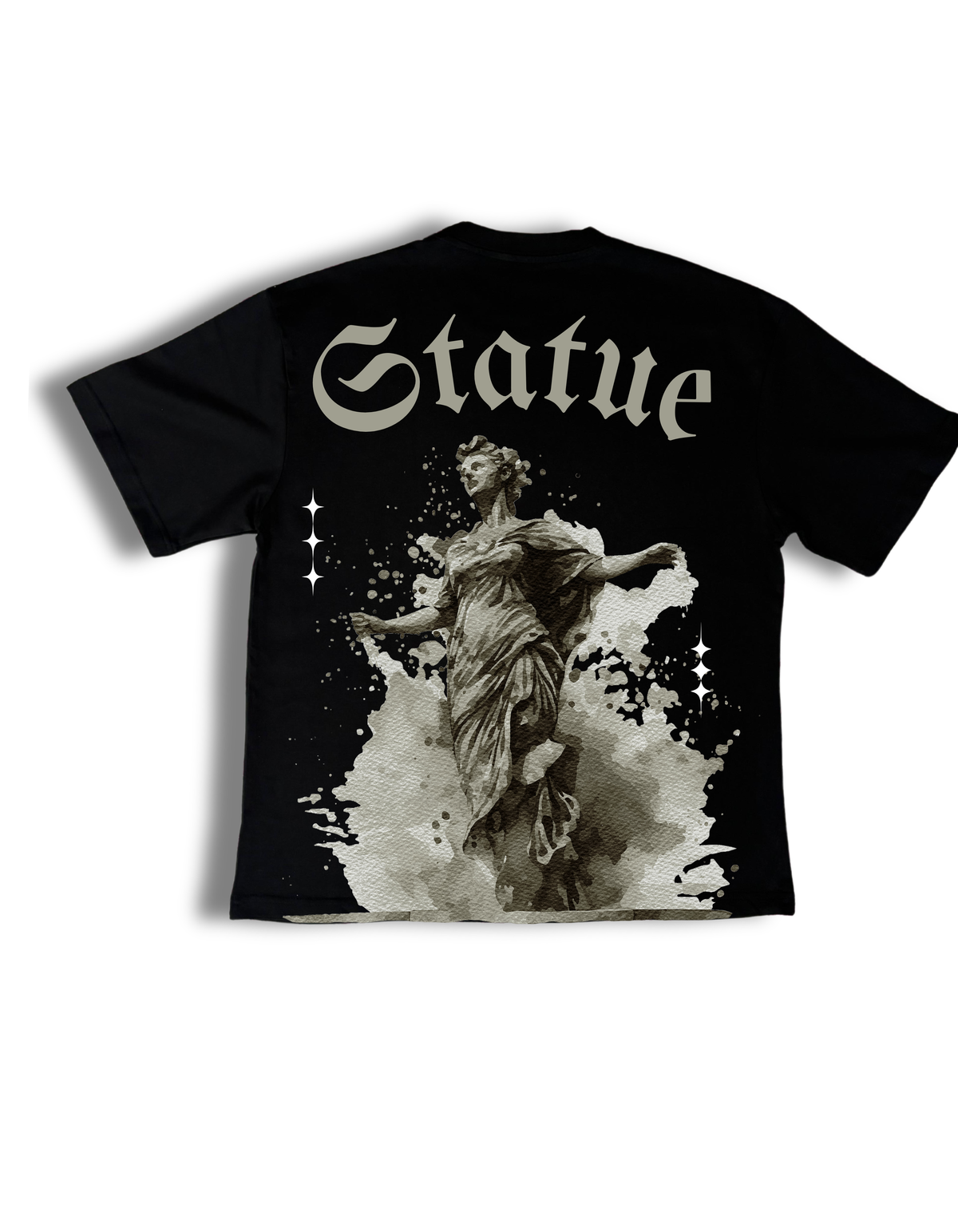 Back Printed Statue Oversized T-shirt