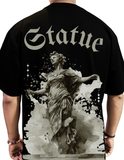 Back Printed Statue Oversized T-shirt